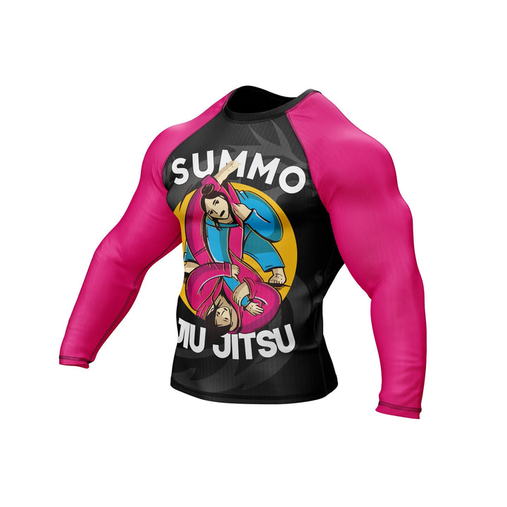 Pink Combatant Premium Bjj Rash Guard For Men/Women - Summo Sports