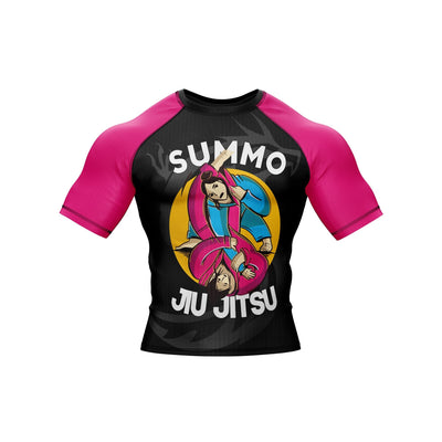 Pink Combatant Premium Bjj Rash Guard For Men/Women - Summo Sports