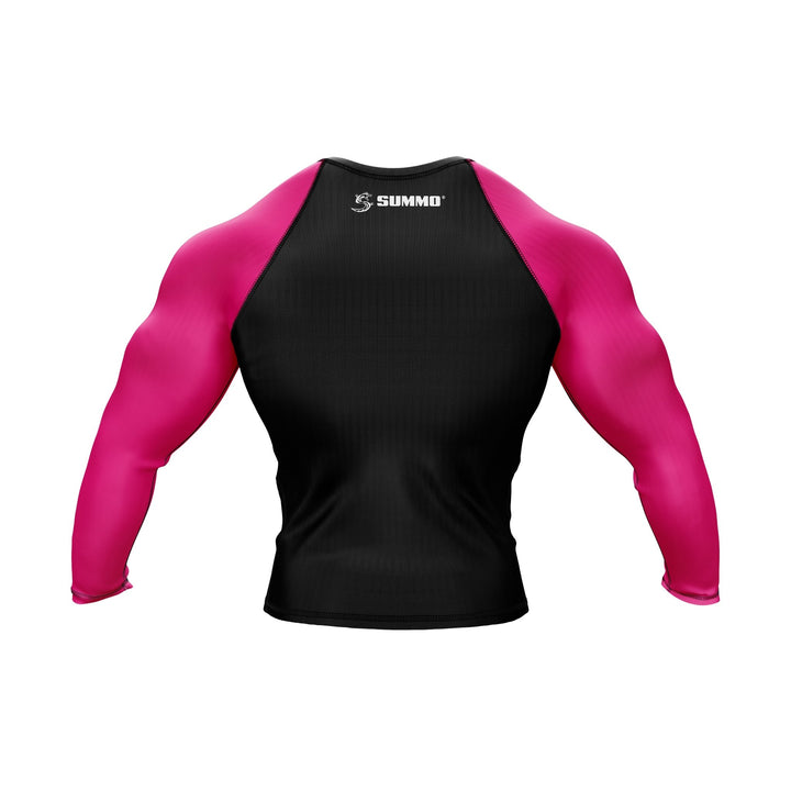 Pink Combatant Premium Bjj Rash Guard For Men/Women - Summo Sports