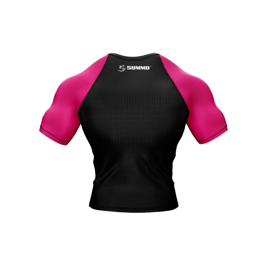 Pink Combatant Premium Bjj Rash Guard For Men/Women - Summo Sports