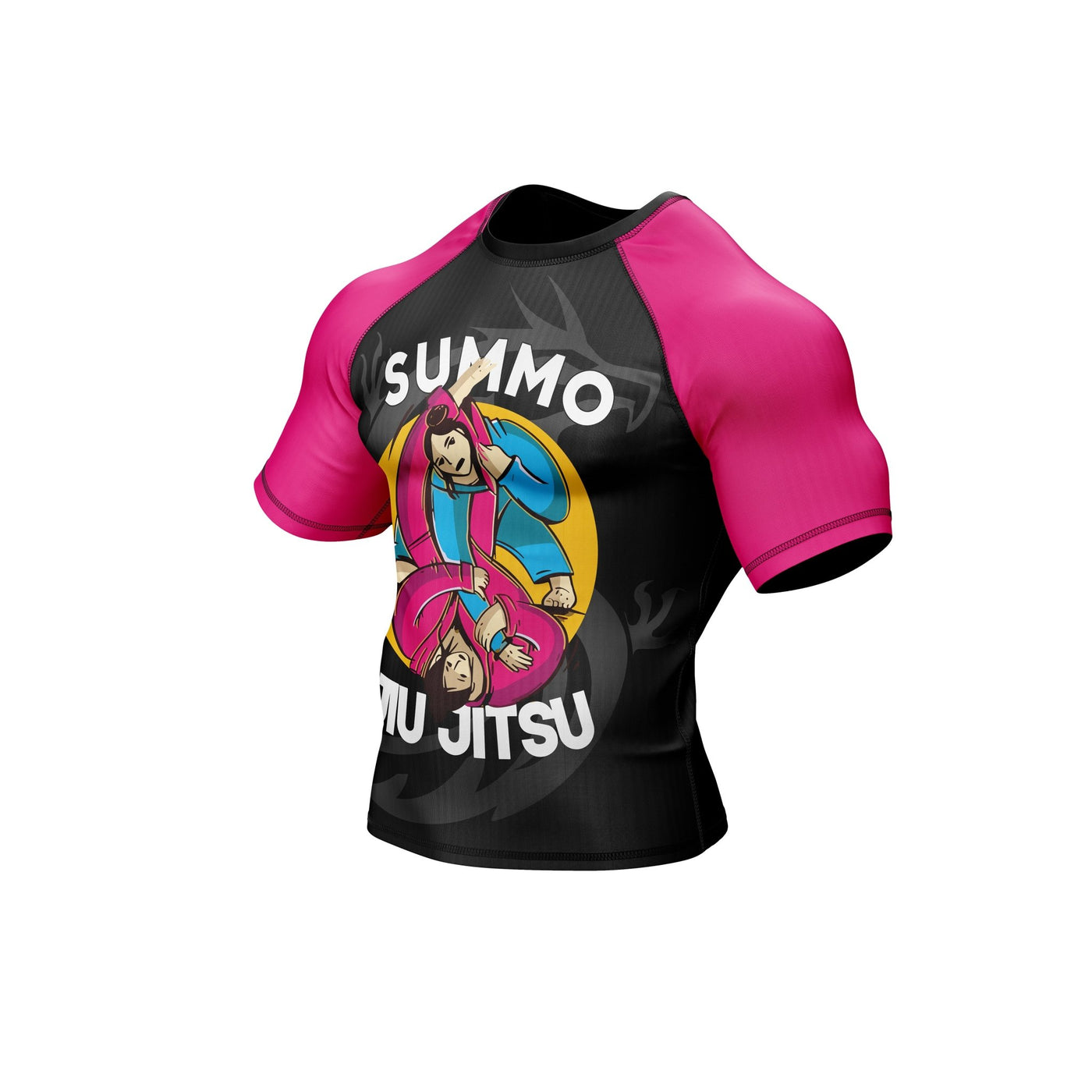 Pink Combatant Premium Bjj Rash Guard For Men/Women - Summo Sports
