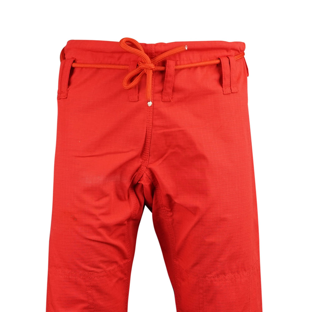 Plain Red Brazilian Jiu Jitsu Gi Pants - Summo Sports