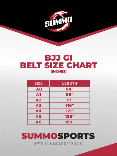 Premium Brazilian Jiu Jitsu BJJ Belt - Summo Sports