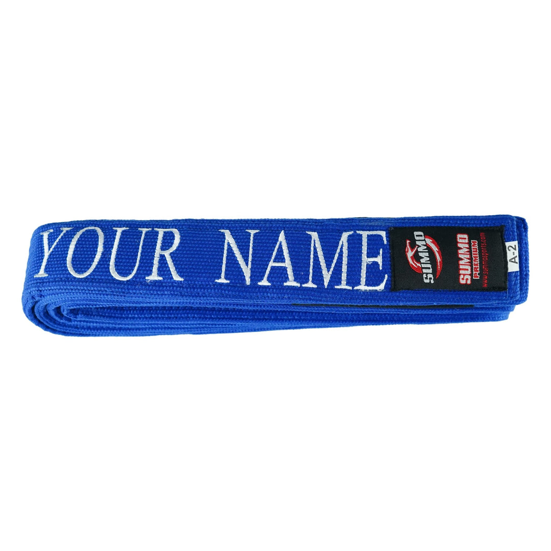 Premium Custom Name Brazilian Jiu Jitsu BJJ Belt - Summo Sports