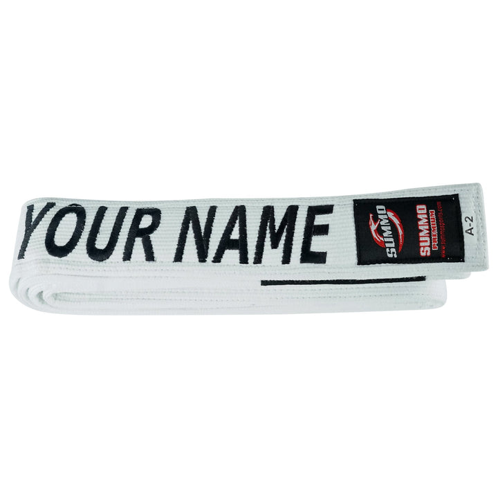 Premium Custom Name Brazilian Jiu Jitsu BJJ Belt - Summo Sports