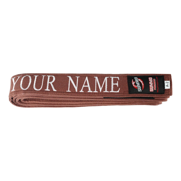 Premium Custom Name Brazilian Jiu Jitsu BJJ Belt - Summo Sports