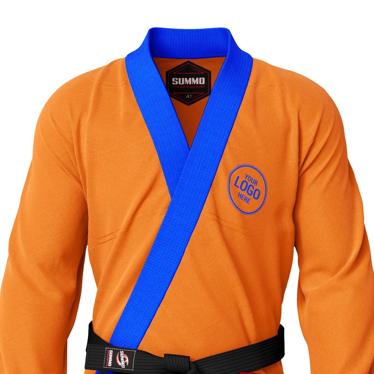 Premium Custom Name/Logo Orange Brazilian Jiu Jitsu Gi (BJJ Gi) - A2