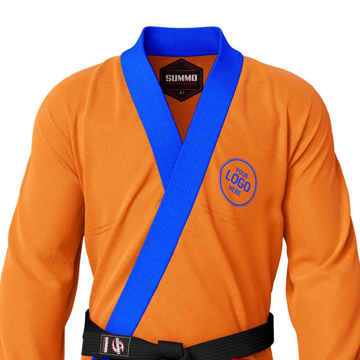 Premium Custom Name/Logo Orange Brazilian Jiu Jitsu Gi (BJJ GI) - Summo Sports