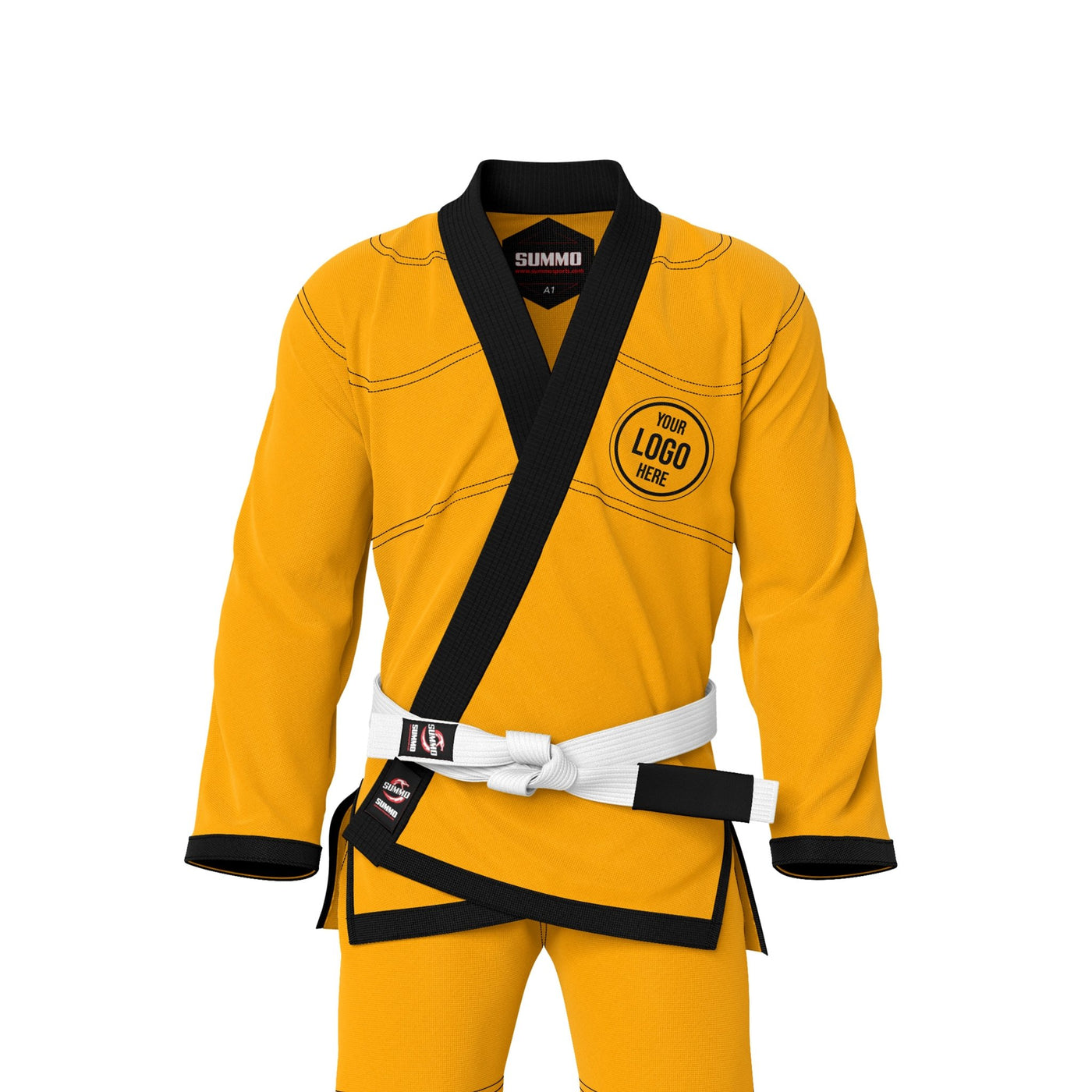 Premium Custom Yellow Brazilian Jiu Jitsu Gi (BJJ GI) - Summo Sports