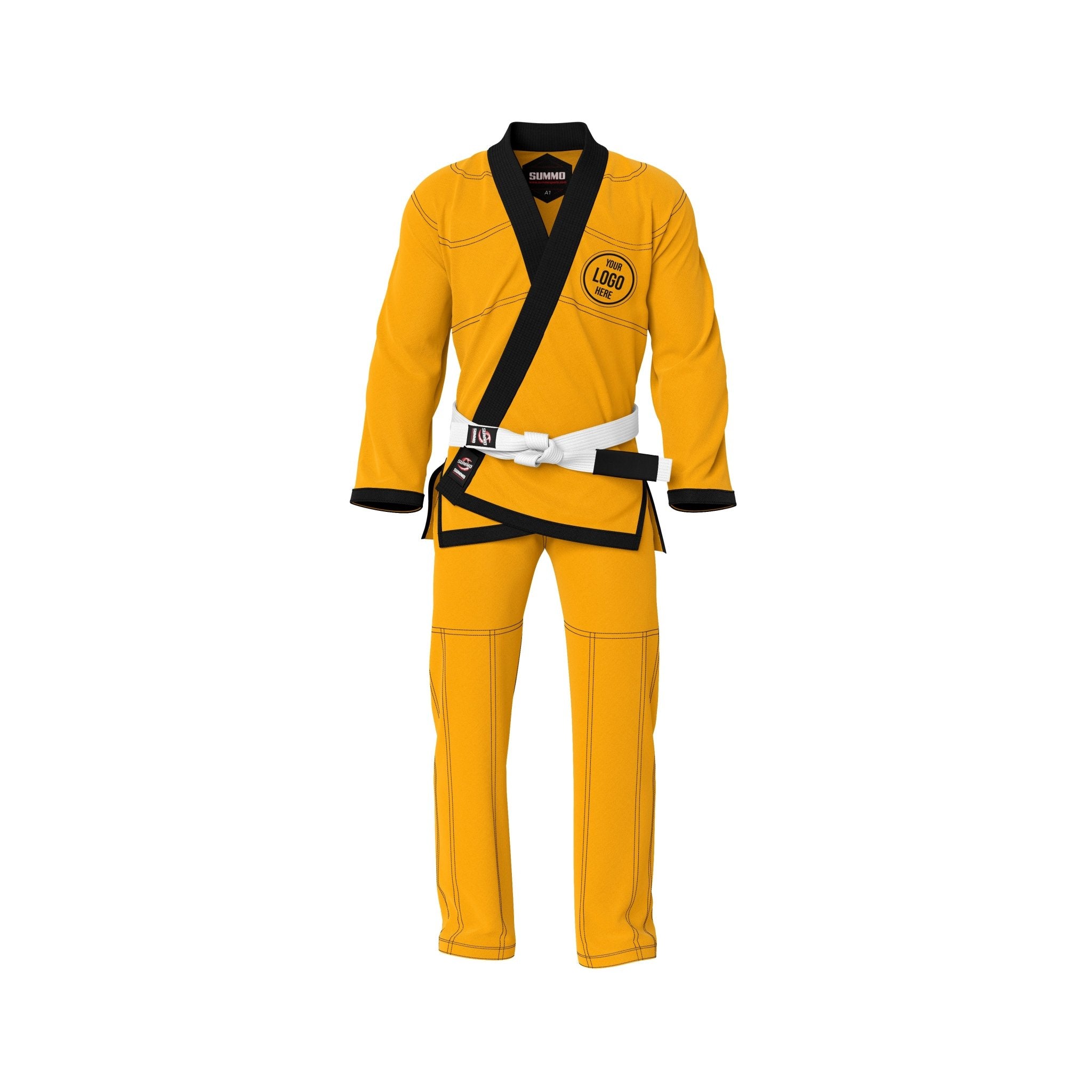 Premium Custom Yellow Brazilian Jiu Jitsu Gi (BJJ GI)