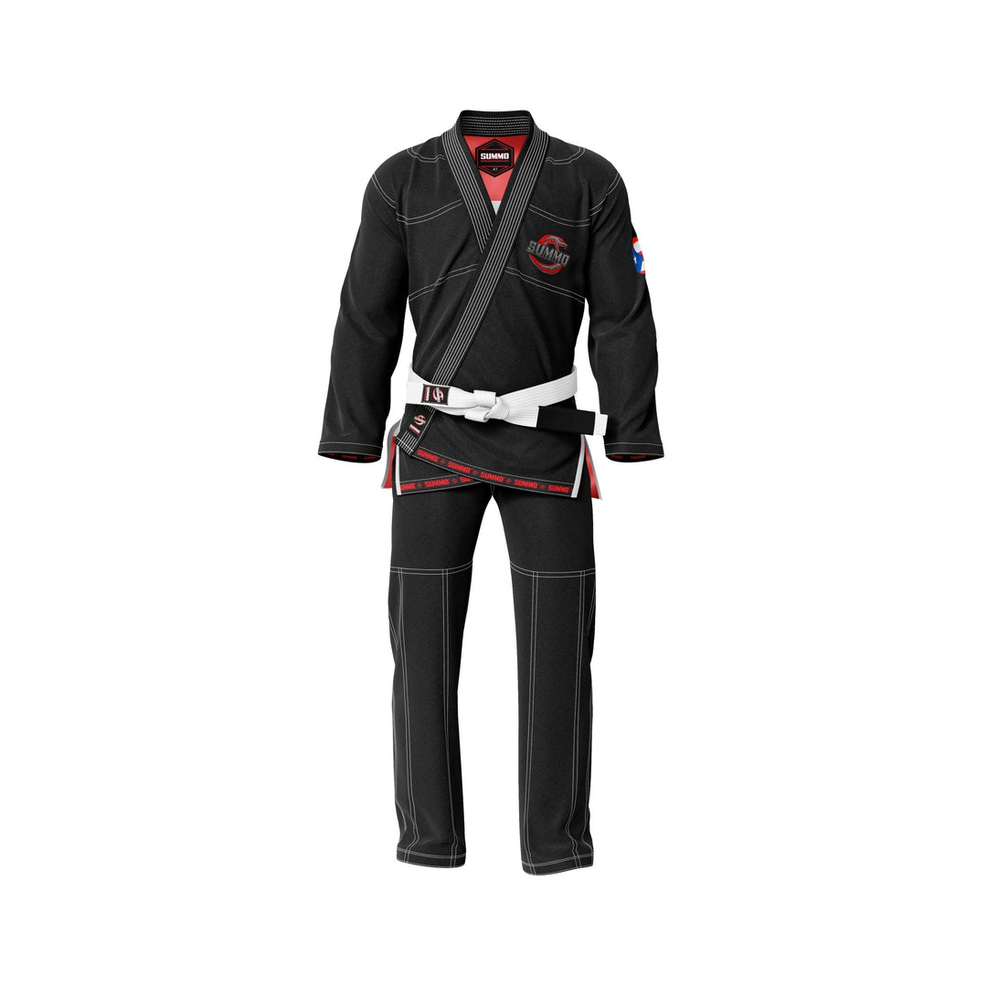 Puerto Rican Black Sublimation Brazilian Jiu Jitsu Gi (BJJ GI) - Summo Sports