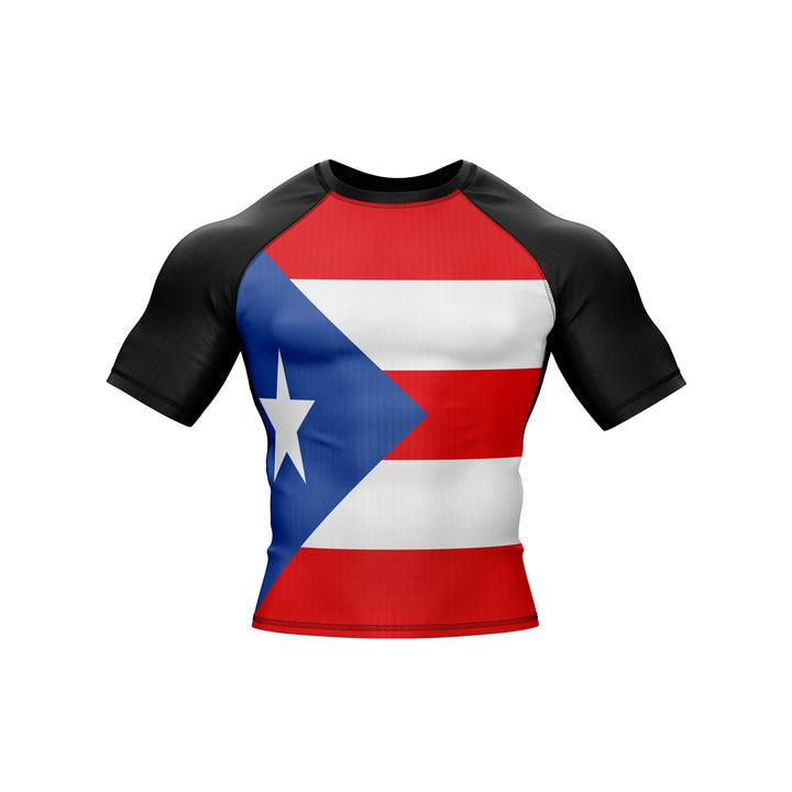 Puerto Rico Patriotic Rash Guard For Men/Women - Summo Sports