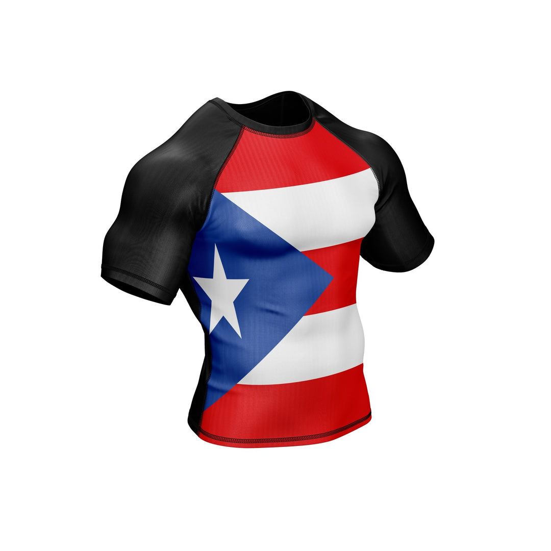 Puerto Rico Patriotic Rash Guard For Men/Women - Summo Sports