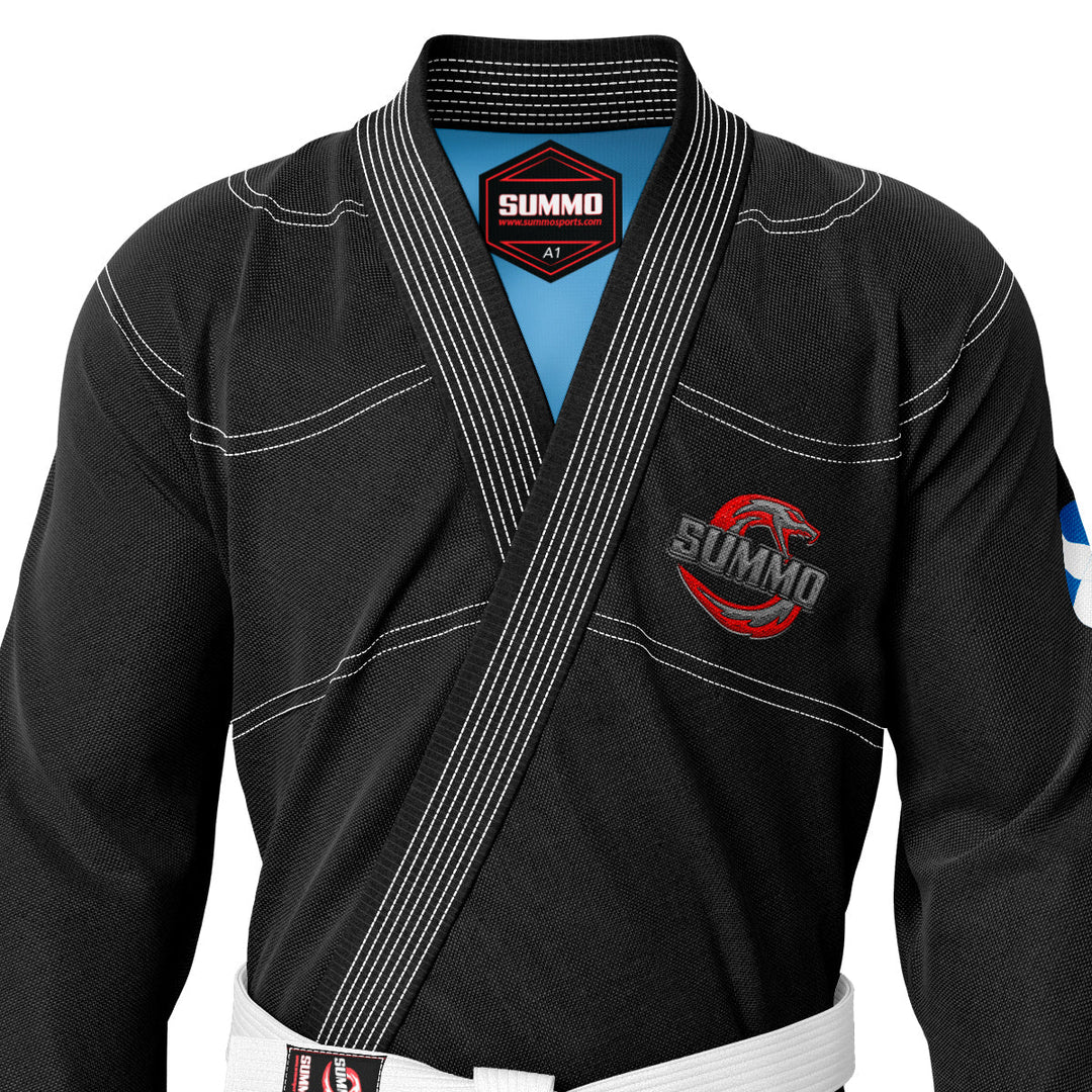 Scottish Black Sublimation Brazilian Jiu Jitsu Gi (BJJ GI) - Summo Sports