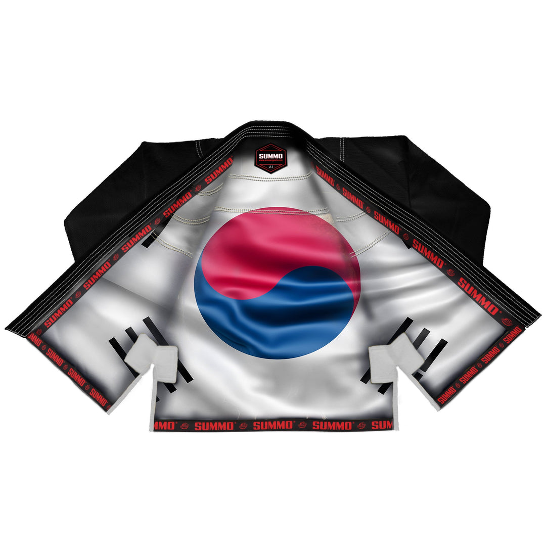 South Korean Black Sublimation Brazilian Jiu Jitsu Gi (BJJ GI) - Summo Sports