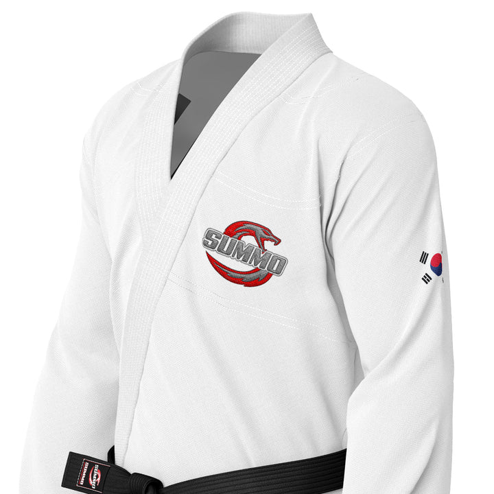 South Korean White Sublimation Brazilian Jiu Jitsu Gi (BJJ GI) - Summo Sports