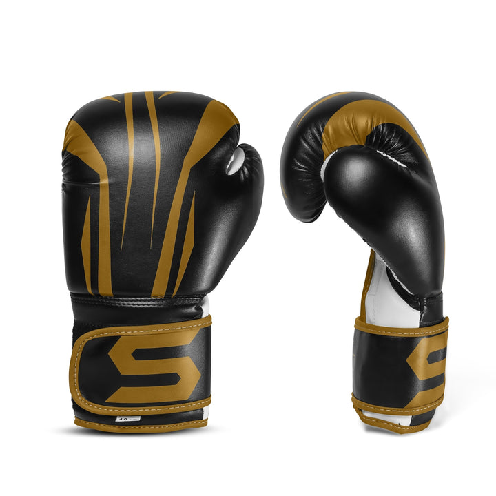 Spinster Gold Leather Boxing Training Gloves - Summo Sports