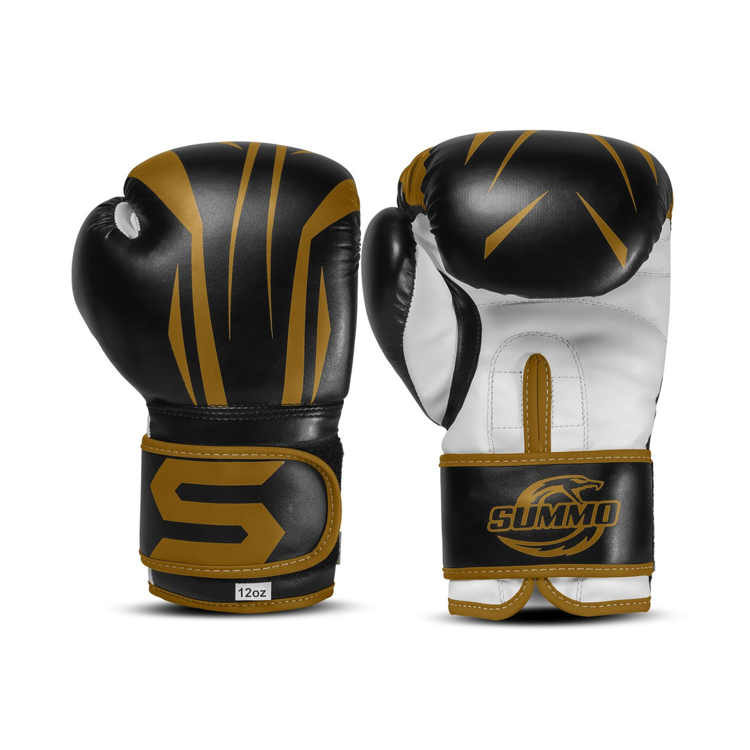 Spinster Gold Leather Boxing Training Gloves - Summo Sports