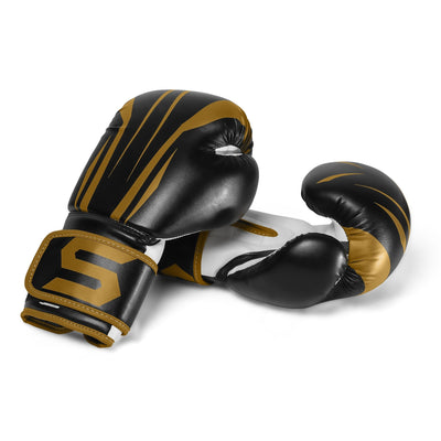 Spinster Gold Leather Boxing Training Gloves - Summo Sports