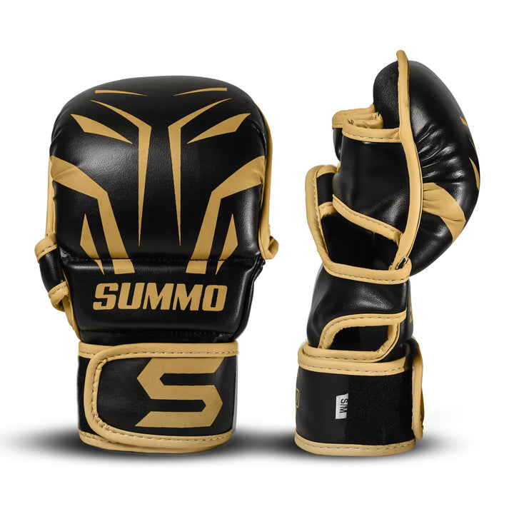 Spinster Gold MMA Sparring Gloves - Summo Sports