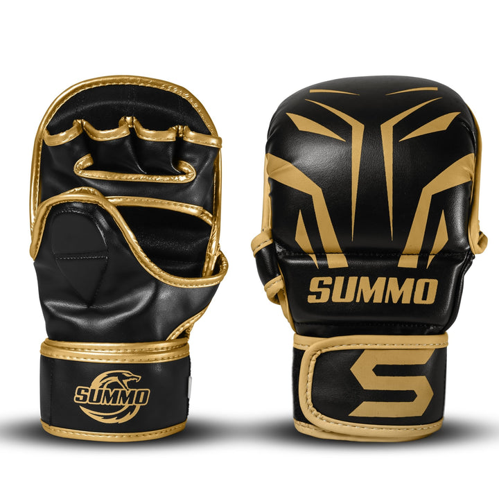 Spinster Gold MMA Sparring Gloves - Summo Sports