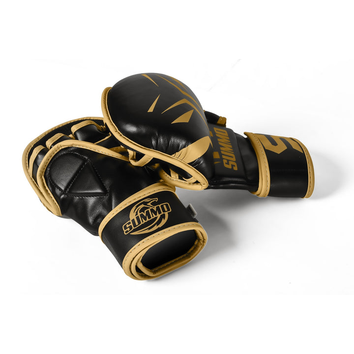 Spinster Gold MMA Sparring Gloves - Summo Sports