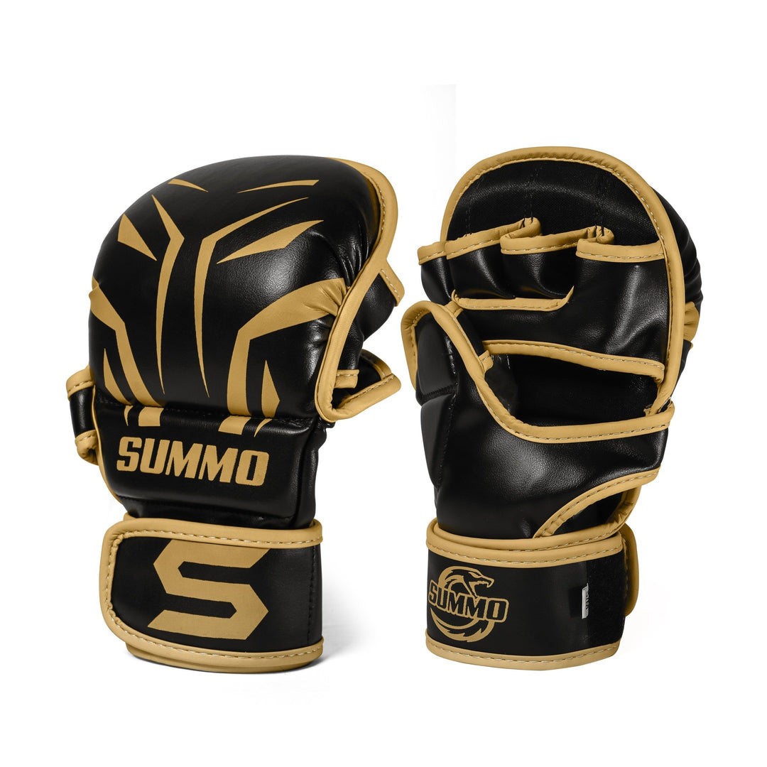 Spinster Gold MMA Sparring Gloves - Summo Sports