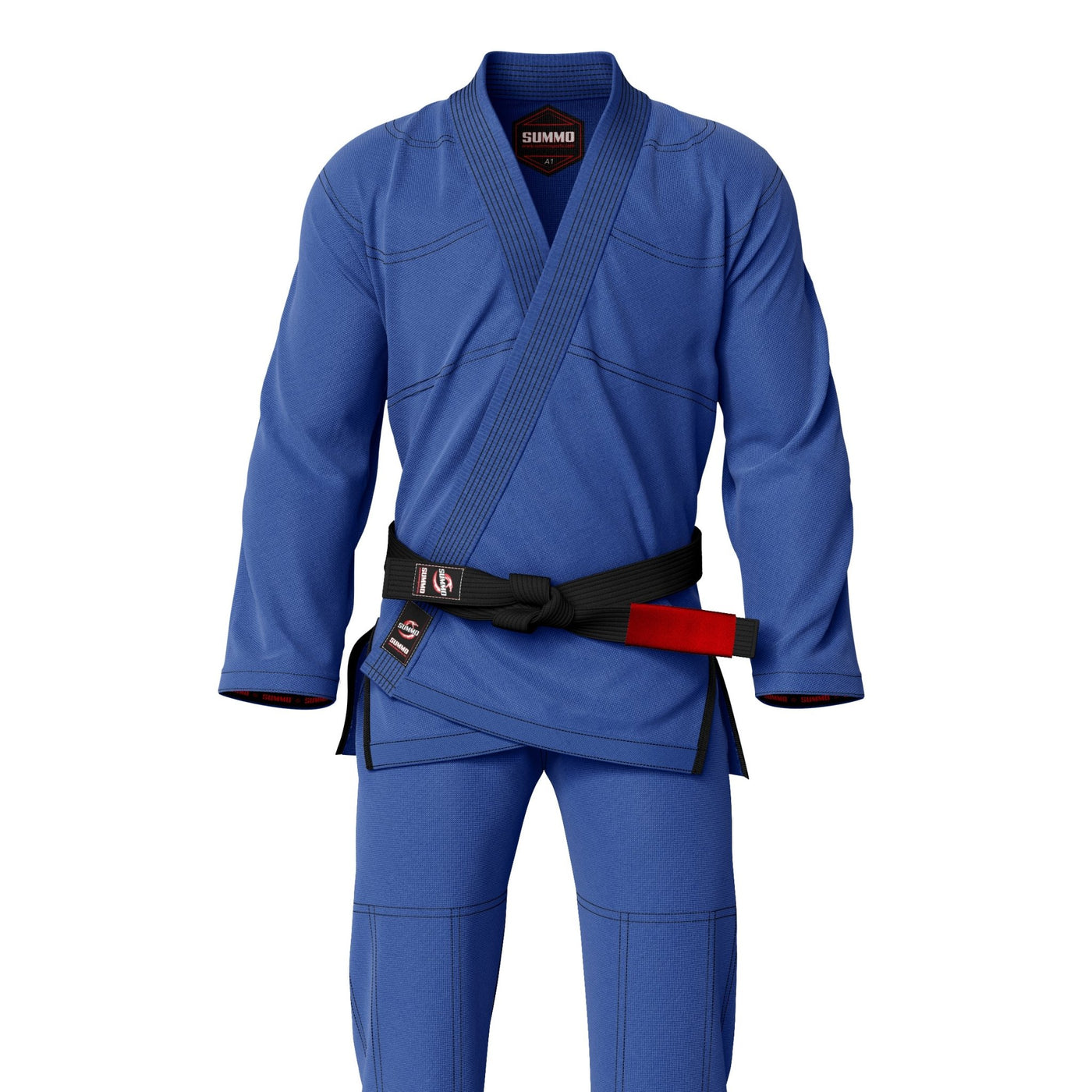 Summo Basic Blue With Black Thread Brazilian Jiu Jitsu Gi (BJJ GI) - Summo Sports
