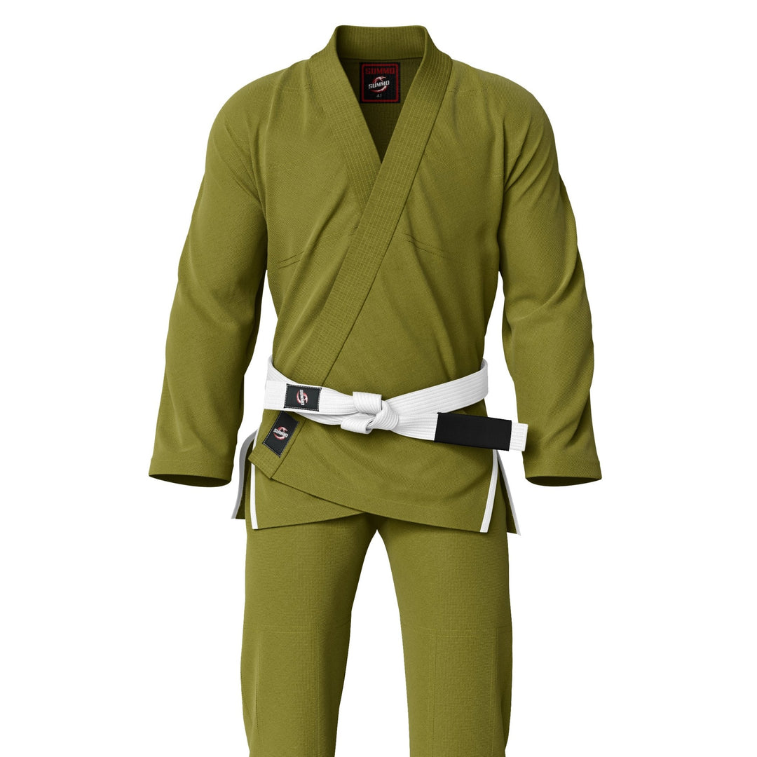 Summo Basic Olive Brazilian Jiu Jitsu Gi (BJJ GI) - Summo Sports