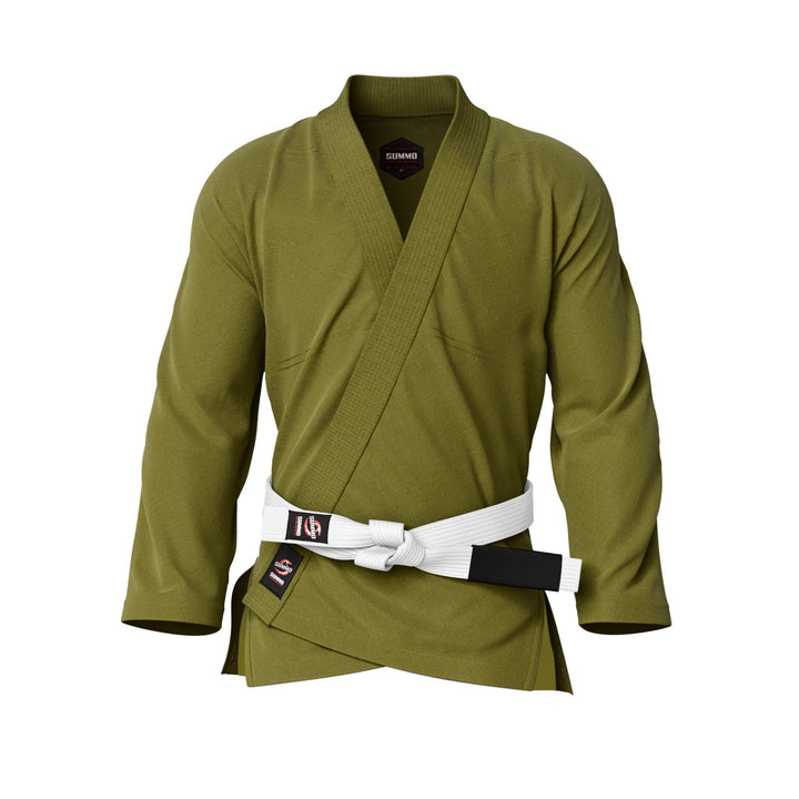 Summo Basic Olive Brazilian Jiu Jitsu Gi Jacket - Summo Sports