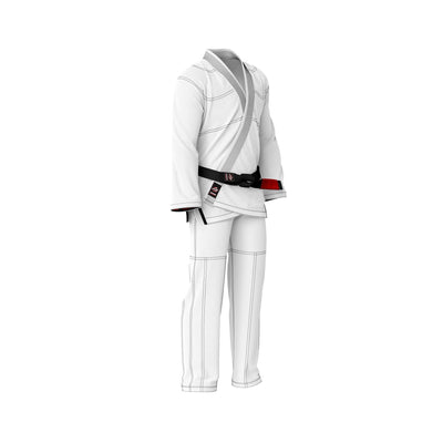 Summo Basic White with Black Thread Brazilian Jiu Jitsu Gi (BJJ GI) - Summo Sports