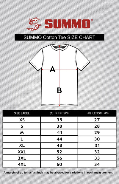 Summo Choke Combat Cotton Tee for Men/Women - Summo Sports