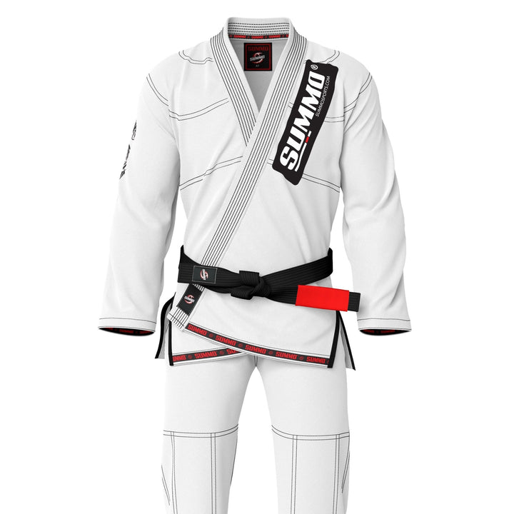 Summo Combatant White Brazilian Jiu Jitsu Gi (BJJ GI) - Summo Sports