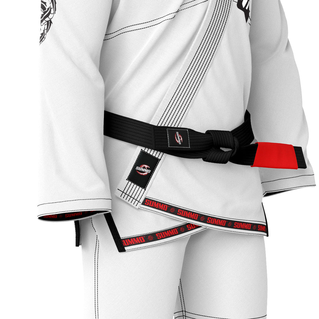 Summo Combatant White Brazilian Jiu Jitsu Gi (BJJ GI) - Summo Sports