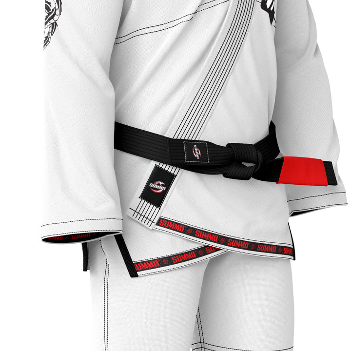 Summo Combatant White Brazilian Jiu Jitsu Gi (BJJ GI) - Summo Sports