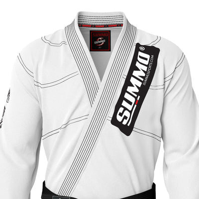 Summo Combatant White Brazilian Jiu Jitsu Gi (BJJ GI) - Summo Sports