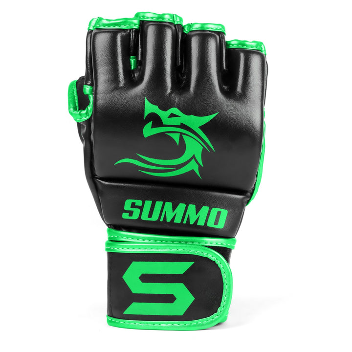 Summo Green MMA Training Gloves - Summo Sports