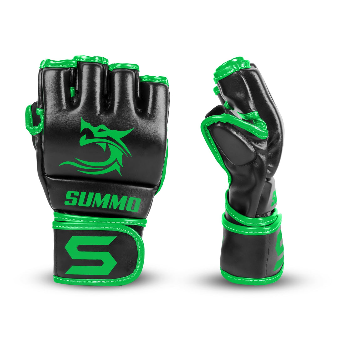 Summo Green MMA Training Gloves - Summo Sports