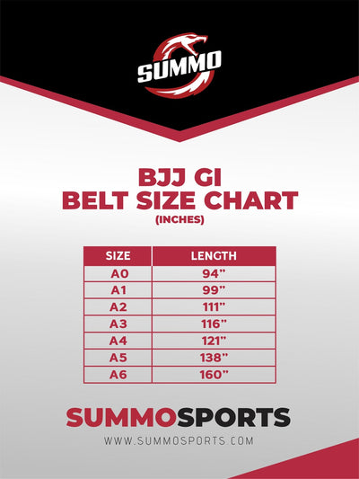 Summo Sports Brazilian Jiu Jitsu BJJ Belt - Summo Sports