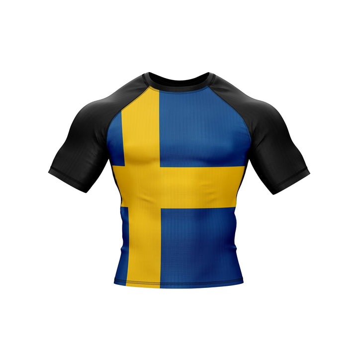 Sweden Patriotic Rash Guard For Men/Women - Summo Sports