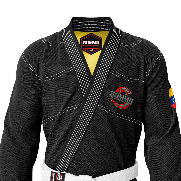 Venezuela Black Sublimation Brazilian Jiu Jitsu Gi (BJJ GI) - Summo Sports