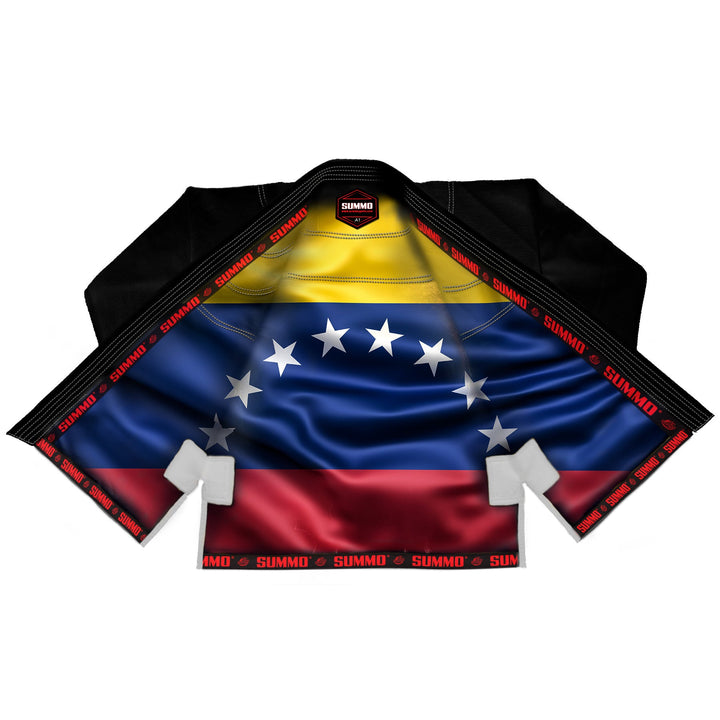 Venezuela Black Sublimation Brazilian Jiu Jitsu Gi (BJJ GI) - Summo Sports