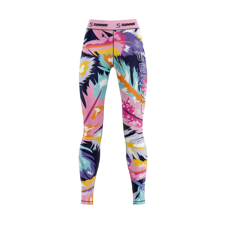 Vibrant Quill Compression Pants For Women - Summo Sports