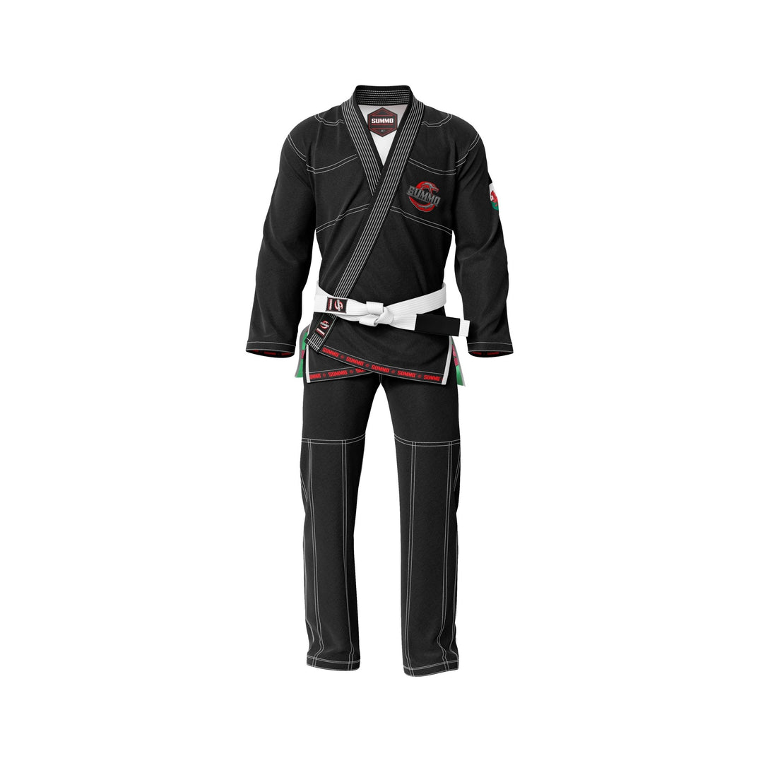 Wales Black Sublimation Brazilian Jiu Jitsu Gi (BJJ GI) - Summo Sports