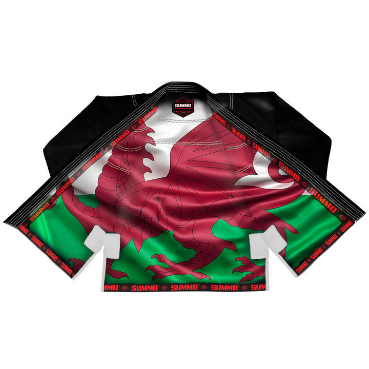 Wales Black Sublimation Brazilian Jiu Jitsu Gi (BJJ GI) - Summo Sports