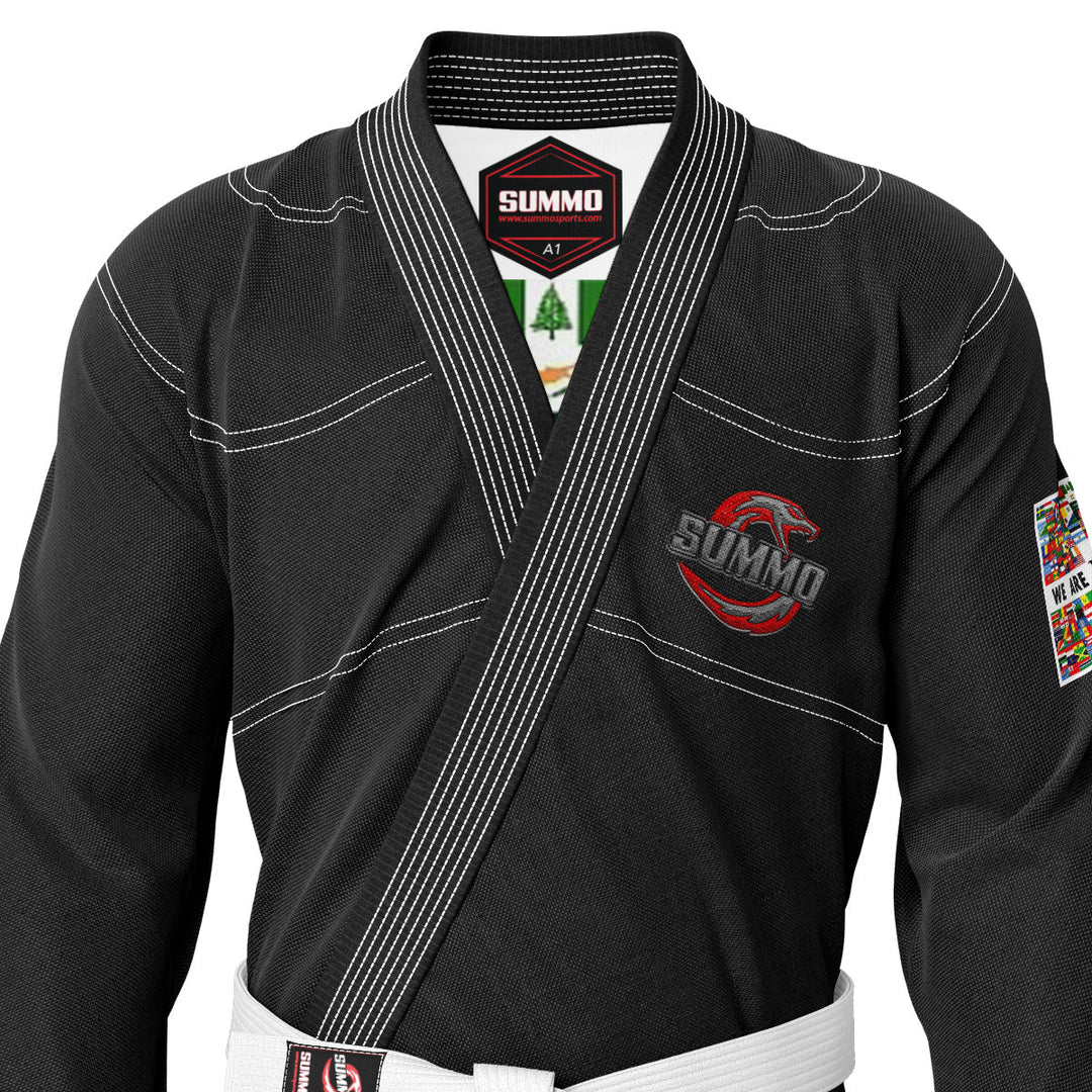 We Are All One Black Sublimation Brazilian Jiu Jitsu Gi (BJJ GI) - Summo Sports