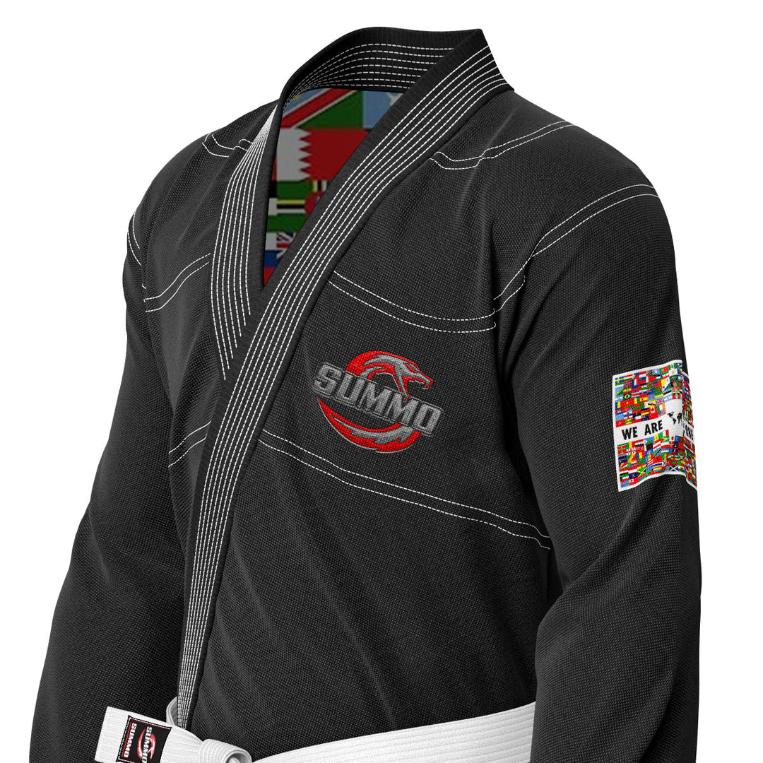 We Are All One Black Sublimation Brazilian Jiu Jitsu Gi (BJJ GI) - Summo Sports