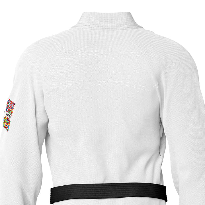 We Are All One White Sublimation Brazilian Jiu Jitsu Gi (BJJ GI) - Summo Sports