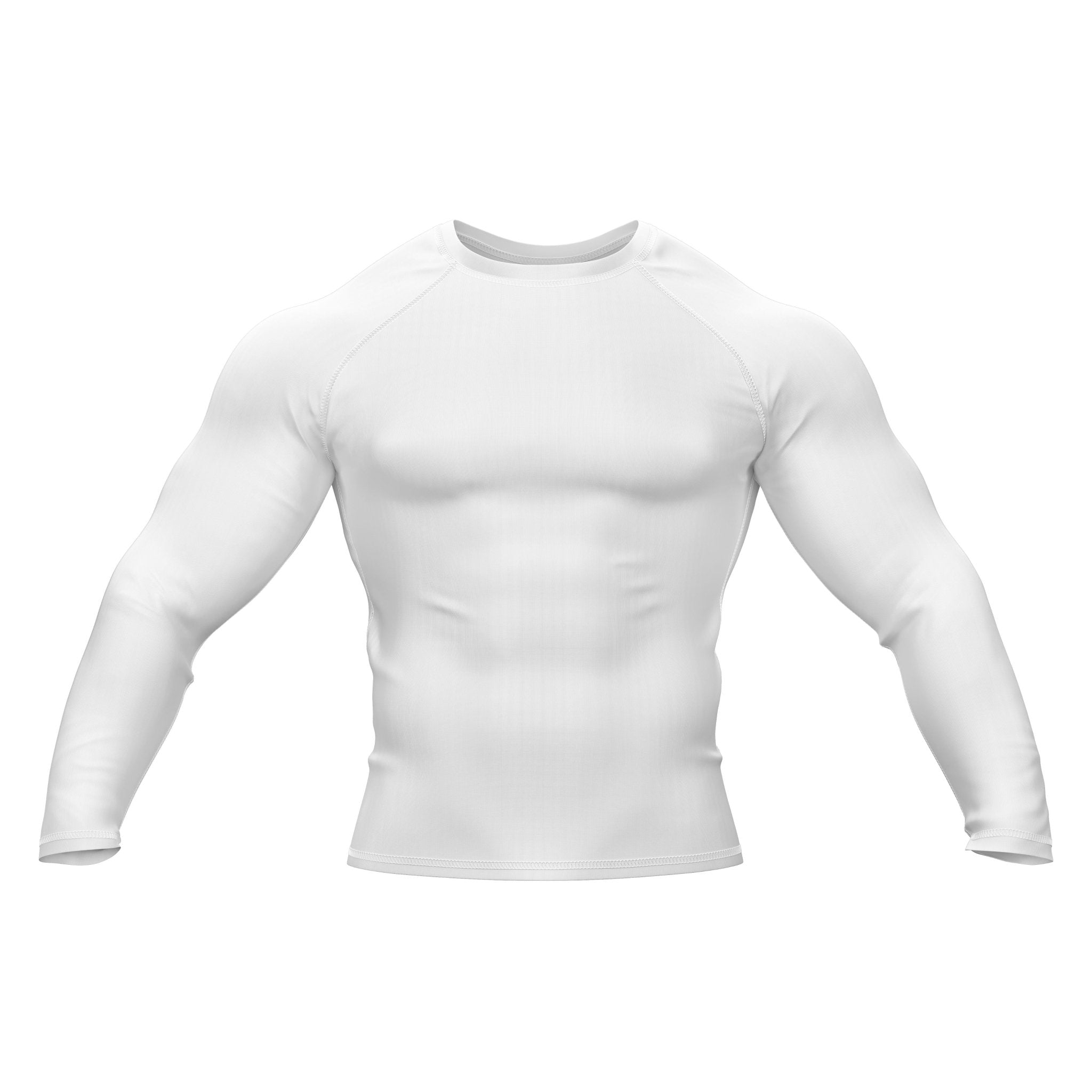 White with White Sleeves Ranked Rashguard – Summo Sports